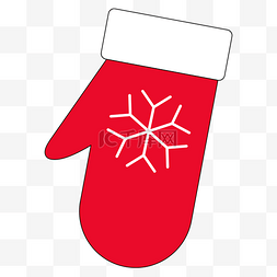 红色圣诞手套