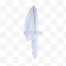 挂毛巾图片_白色浴巾护理纯棉毛巾