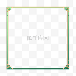 端午节文字图片_立体金色浮雕中式边框清明节端午