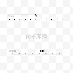 潮流线条图片_极简黑白线条潮流装饰边框