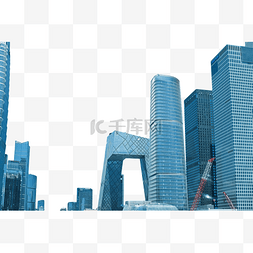 北京城市风光CBD建筑群