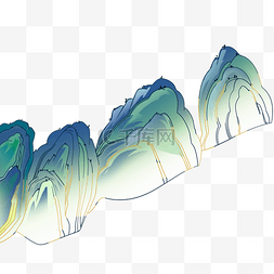 大山图片_国潮大山山峰