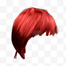假发女式红色发型
