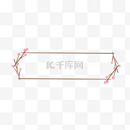 粉色图片_春季春天粉色植物樱花花朵标题栏