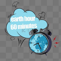 地球一小时日创意闹钟
