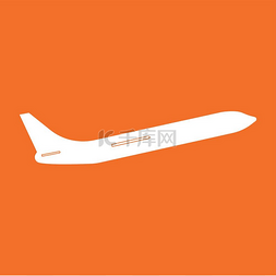 飞机横幅图片_飞机白色图标.. 飞机是白色图标。