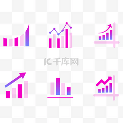 总结图片_时尚渐变商务数据分析图标