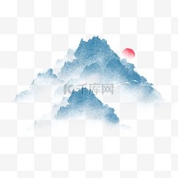 水墨淡雅图片_中国风古典淡雅自然山水微景观