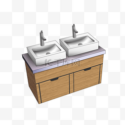 水槽剪贴画白色双水槽情侣水槽洗