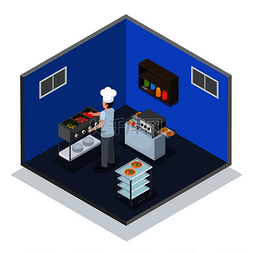 面积与面积单位图片_专业厨房设施内部等距组成与厨师