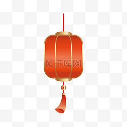 除夕灯笼图片_中国风新年兔年立体灯笼png