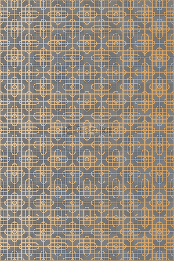 牡丹花纹毯子图片_金色中式古典窗格花纹底纹