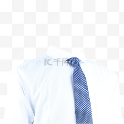 摄影图白衬衫领带正装
