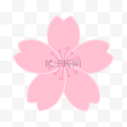 粉色卡通花朵图片_可爱卡通樱花粉色花瓣