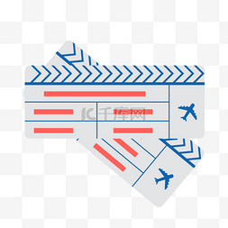 矢量飞机票