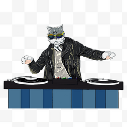 猫咪乐队酷帅DJ
