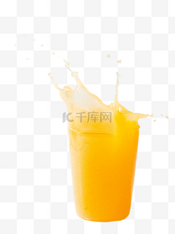 橙汁海报免费图片_飞溅果汁橙汁