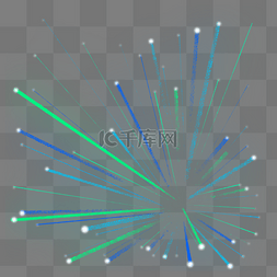 科技爆炸放射中心发散线条粒子彩