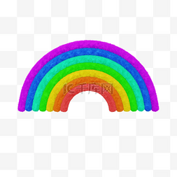 3D立体毛绒彩虹