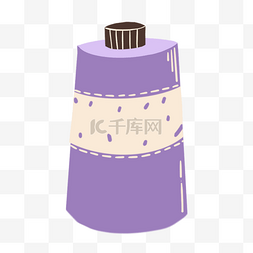 香水新品芳香紫色绘画创意