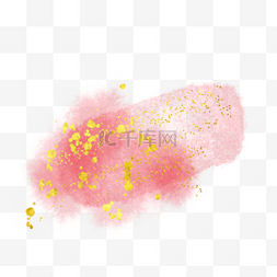 粉色抽象涂鸦水彩污渍