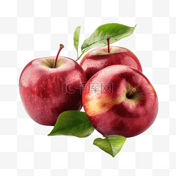 手绘插画苹果图片_卡通手绘水果苹果