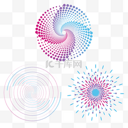 炫烟花图片_边框圆点渐变效果