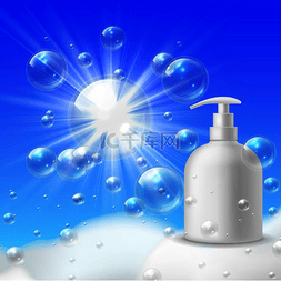 洗涤产品图片_泡沫洗涤品牌清洁泡沫浴室和诊所
