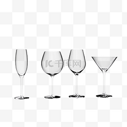 透明鸡尾酒杯图片_3D立体C4D透明玻璃杯鸡尾酒杯套图