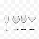 3D立体C4D透明玻璃杯鸡尾酒杯套图