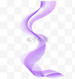 紫色半透明丝带飘带