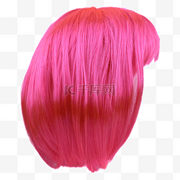 粉色毛发女士假发