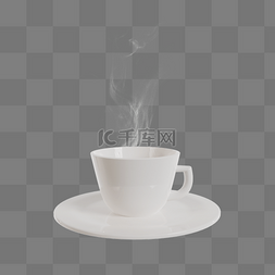 咖啡图片_3DC4D立体咖啡杯热饮