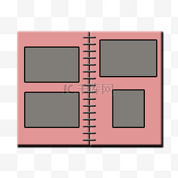 相册图册相片照片边框粉色相册内