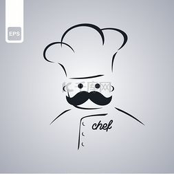厨师头像肖像图片图标矢量图形艺