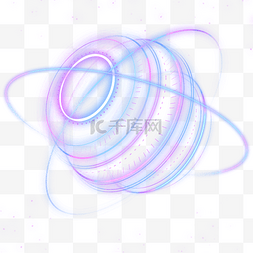 彩色圆环图片_科技线条大数据圆环圆形
