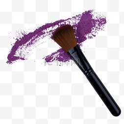 化妆刷刷子黑色紫色粉末
