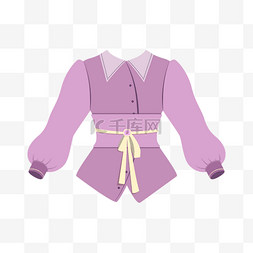 淡紫色女衬衫剪贴画