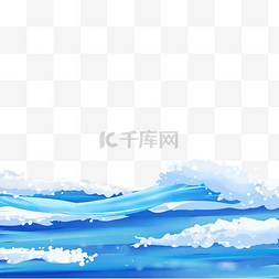 海浪图片_蓝色大海浪花