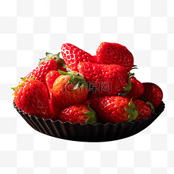 美食一盘草莓