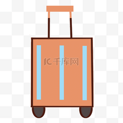 旅行箱背景图片_行李箱条形花纹卡通图案