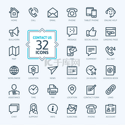 概述 web 图标集-联系我们