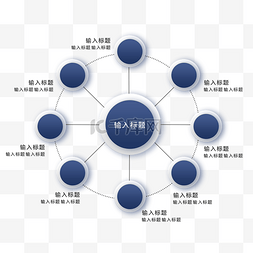 PPT蓝色渐变商务分类几何边框