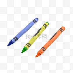 蜡笔艺术多色工具
