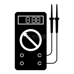 电压探头图片_数字万用表，用于测量电气指标交
