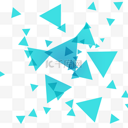 图片_三角形碎片装饰
