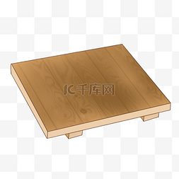 小木板图片_简约棕色木板小桌