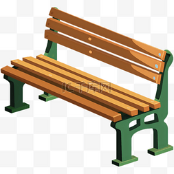 公园卡通板凳长椅