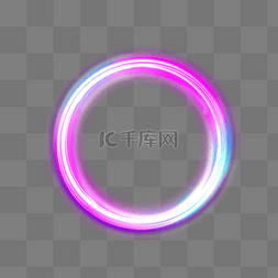 圆形光圈光效图片_渐变发光光环光效