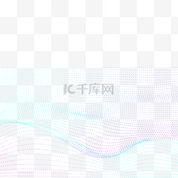 松散彩色网格光效抽象量子